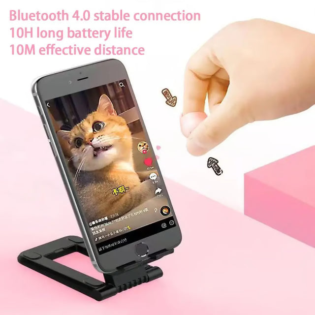 Bluetooth Remote Control Ring for Phone Video Scrolling & Hands-Free Page Turning