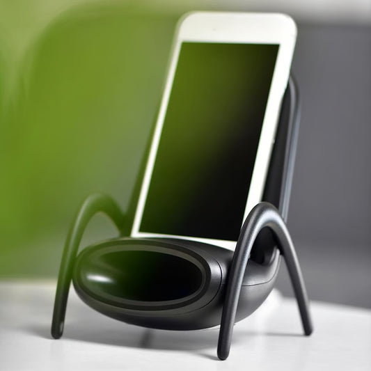 Portable Mini Chair Wireless Charger with Built-In Speaker