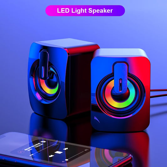 Mini Computer Speakers with AUX Connection & USB Power for Desktop and Laptop