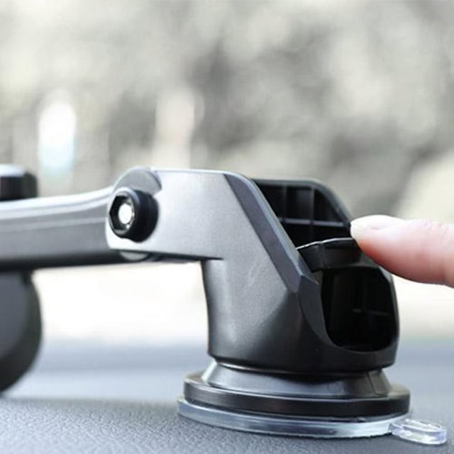 Retractable Car Phone Mount Holder with 360° Rotation & Telescopic Design
