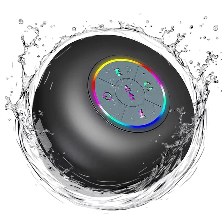 Portable Bluetooth Speaker with IPX4 Water Resistance & Suction Cup