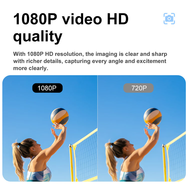 Mini WiFi Security Camera with Motion Tracking for Indoor Monitoring