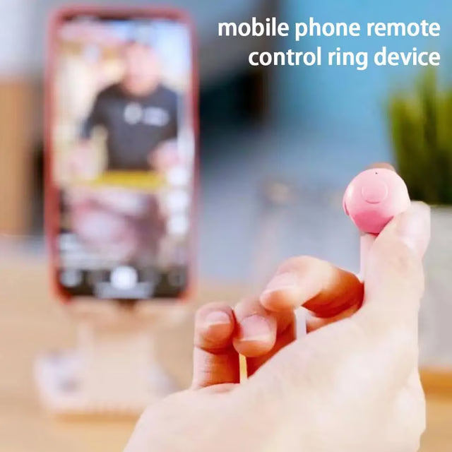 Bluetooth Remote Control Ring for Phone Video Scrolling & Hands-Free Page Turning