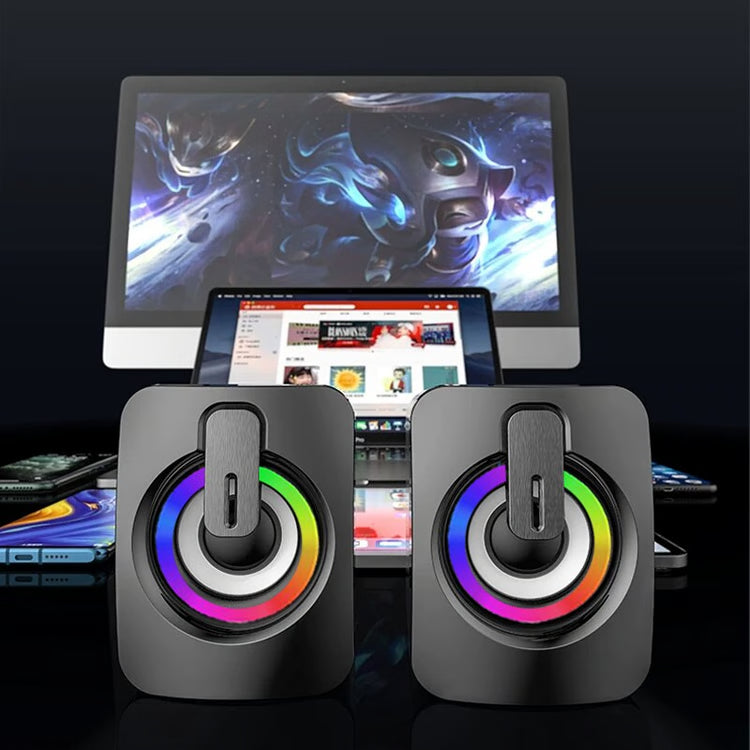 Mini Computer Speakers with AUX Connection & USB Power for Desktop and Laptop