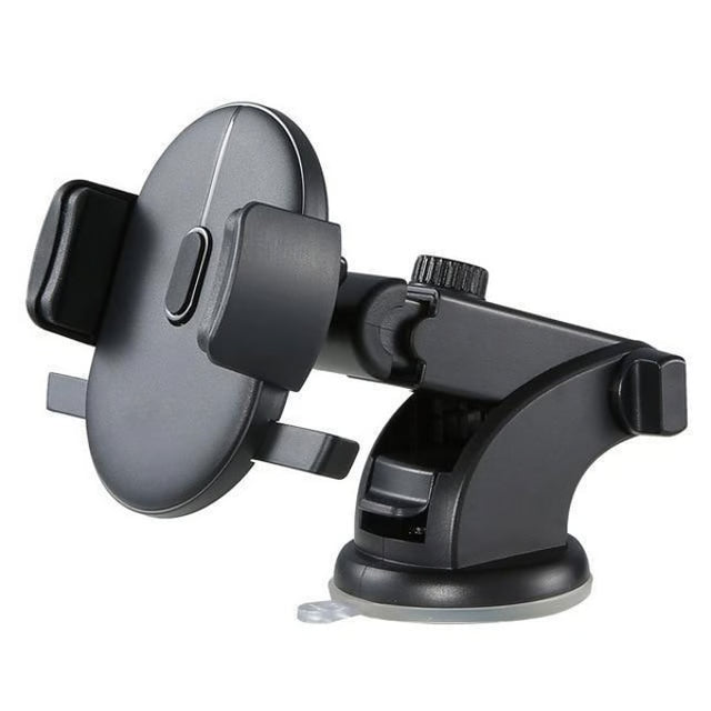 Retractable Car Phone Mount Holder with 360° Rotation & Telescopic Design