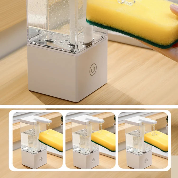 Rechargeable Automatic Soap Dispenser with Touchless Sensor for Kitchen & Bathroom